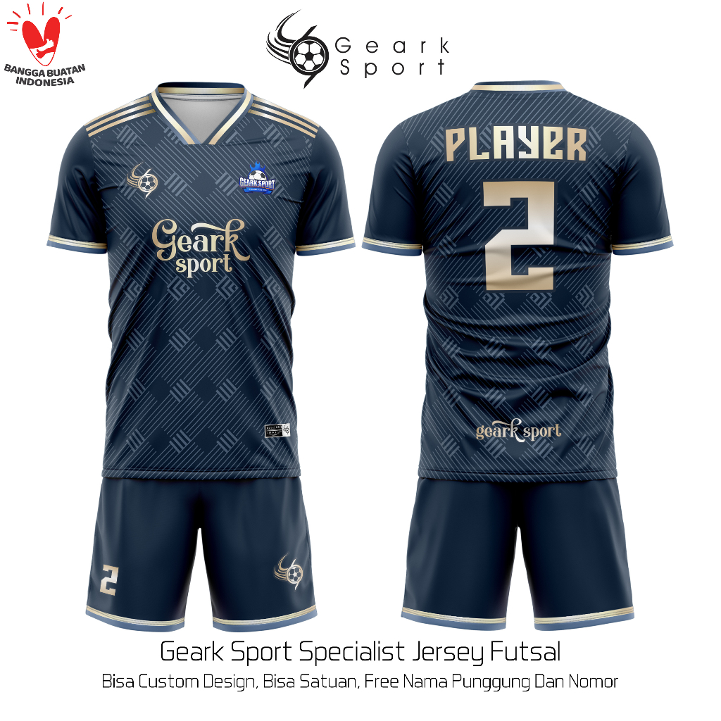 Jersey futsal puma 2024 design depan belakang