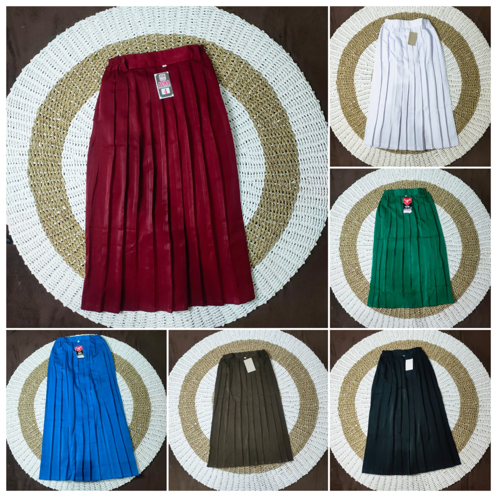 Jual Rok Panjang Rempel Full Seragam Sekolah Terbaik Kain High Twis ...