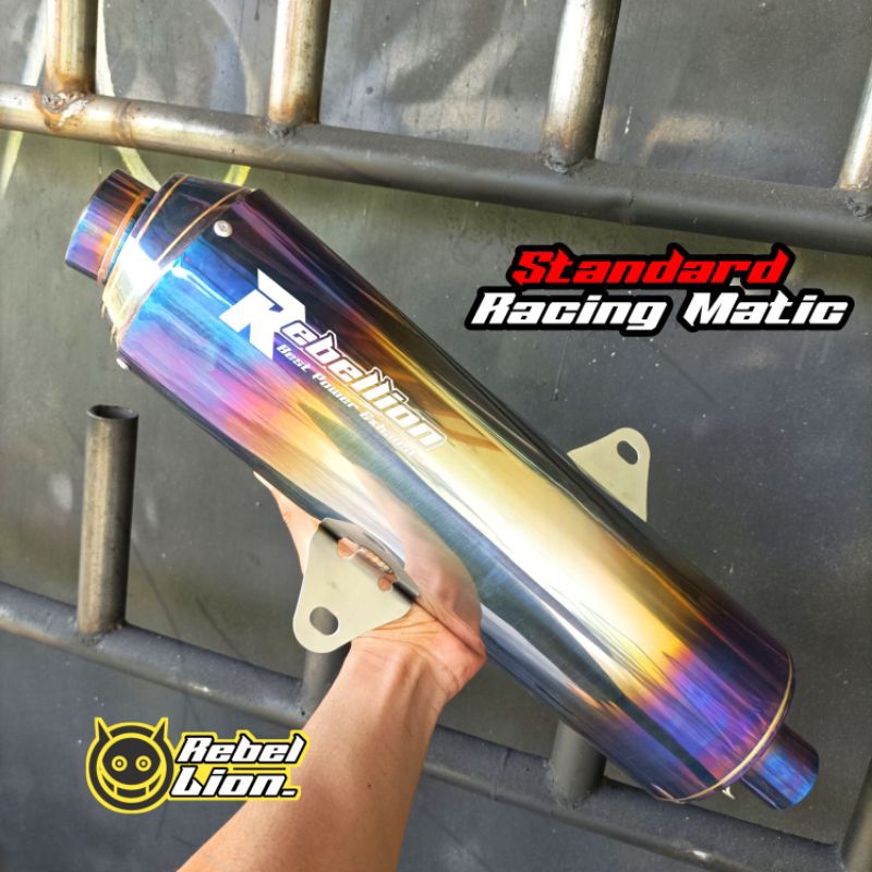 Jual Standar racing matic silincer knalpot only original Rebellion ...