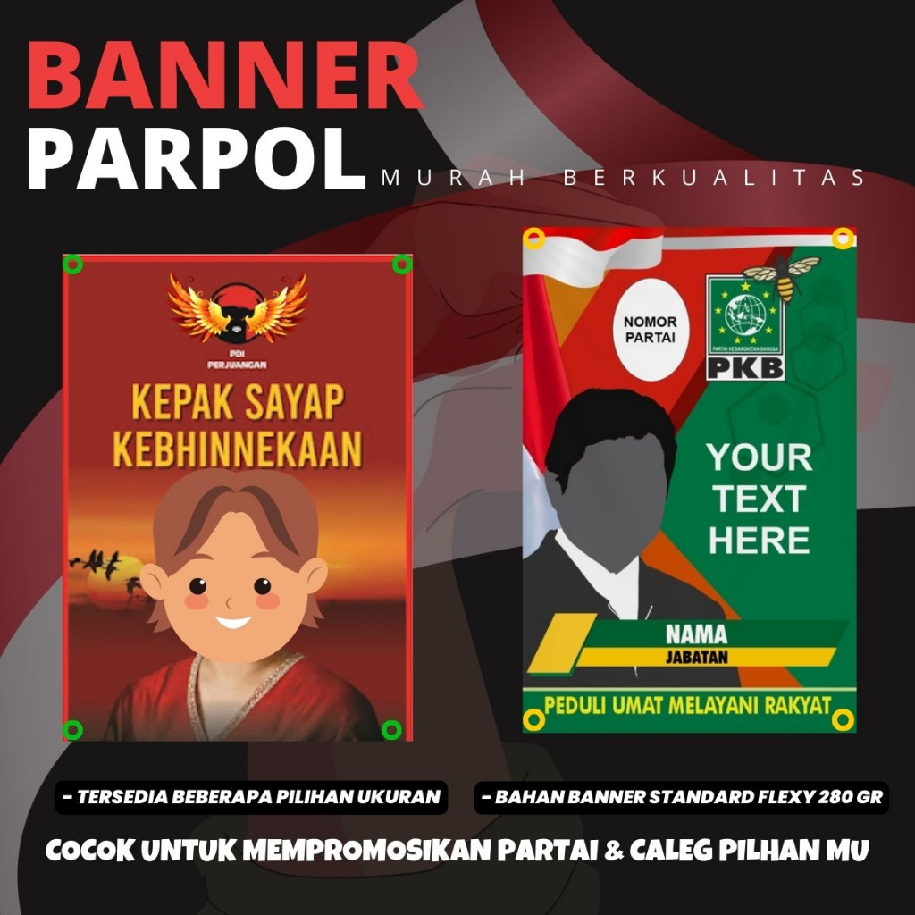 Jual Banner Caleg Pemilu 2024 Banner Caleg Anggota Dewan Banner