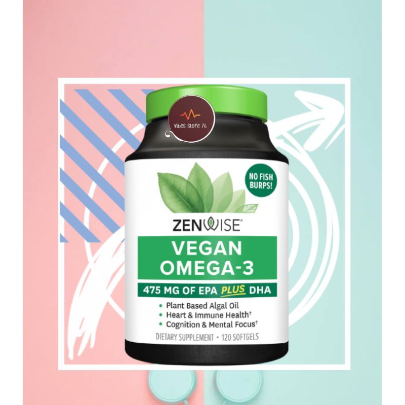 Jual Zenwise Vegan Omega 3 Plant Based Fish Oil Alternative Marine