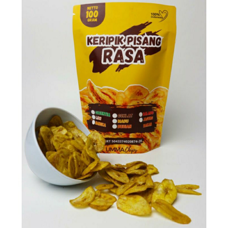 Jual KERIPIK PISANG RASA MELTE VANANA Cemilan Viral Varian Rasa Coklat ...