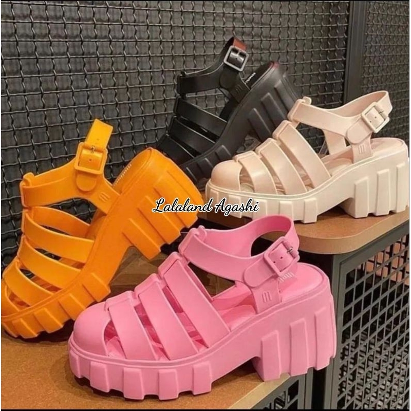 Jual Sepatu Mels Megan platform AD 1:1 /sepatu jelly wanita | Shopee ...