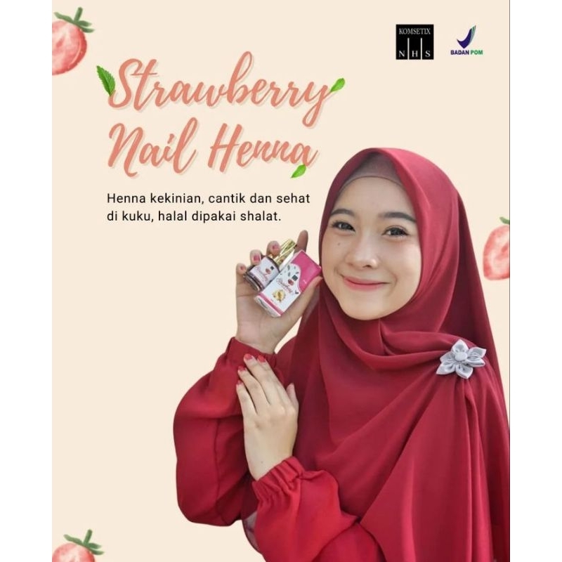 Jual Henna Kuku Halal Kutek Henna Halal Nail Henna Strawberry Sah