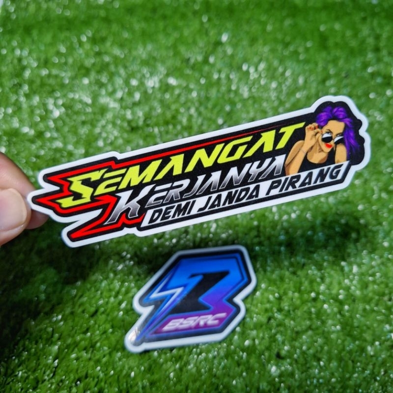 Jual sticker semagat kerjanya demi janda pirang | Shopee Indonesia