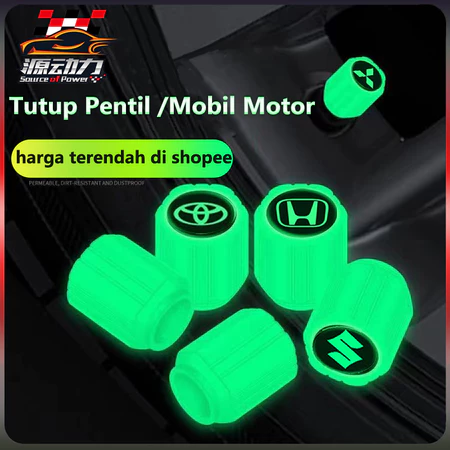 Tutup Pentil Glow In The Dark Untuk Mobil Motor