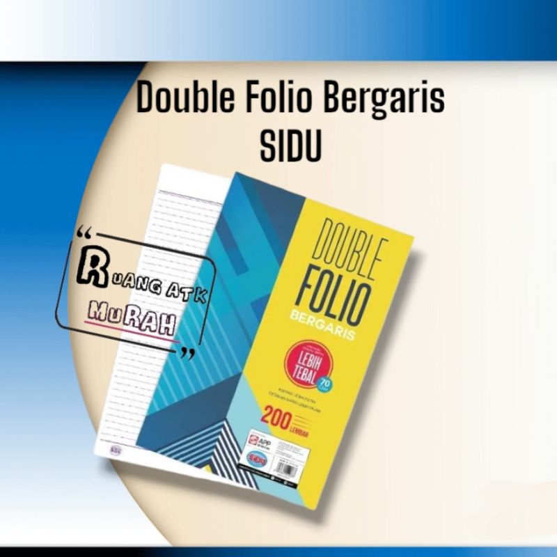 Jual Double Folio Bergaris SIDU/ Kertas Folio 2 sisi | Shopee Indonesia