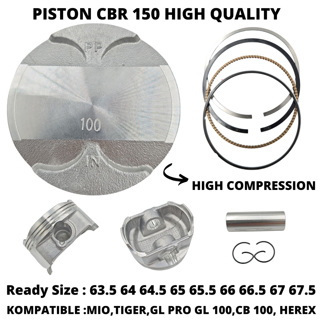 diameter piston cb 150 r