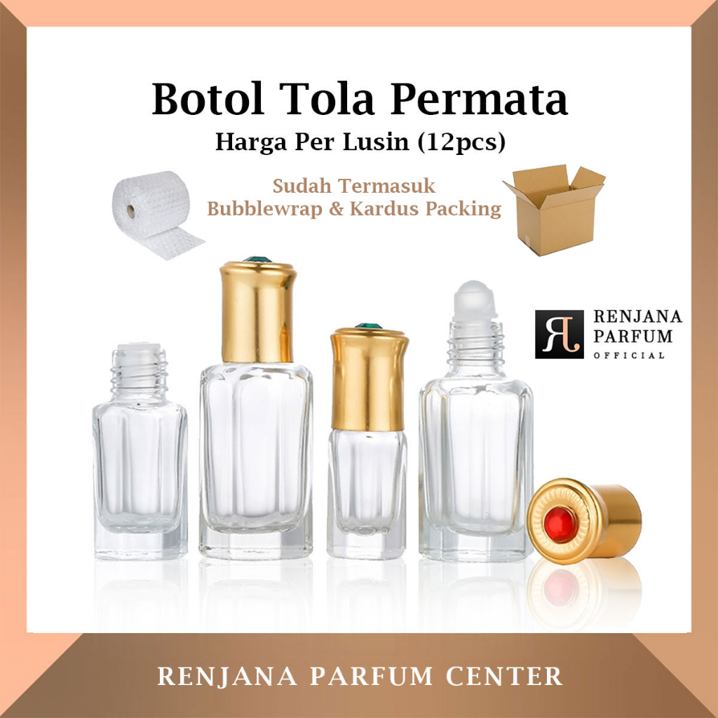 Jual Botol Parfum Tola Permata - Paket 1 Lusin | Shopee Indonesia