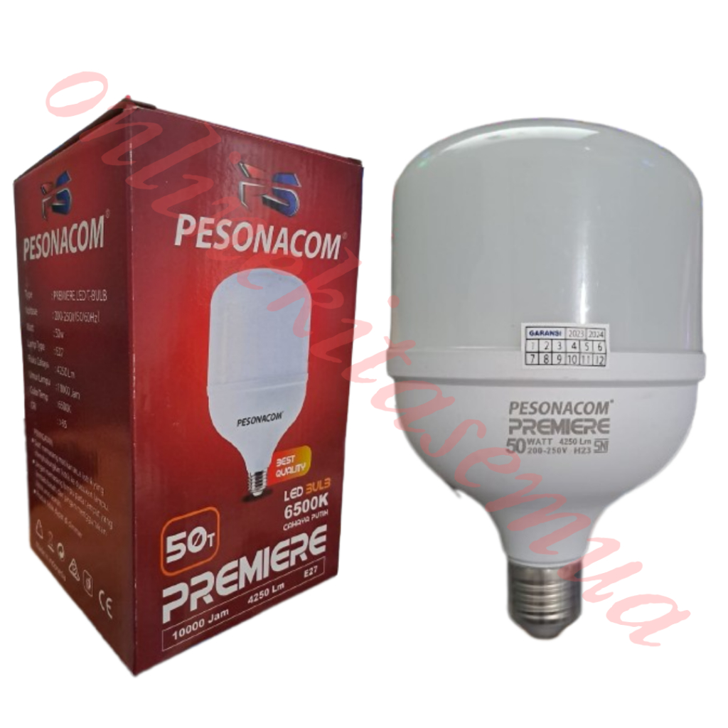 Jual Lampu Bohlam Led Kapsul Tabung Pesonacom Premiere W W W W W W W Putih K