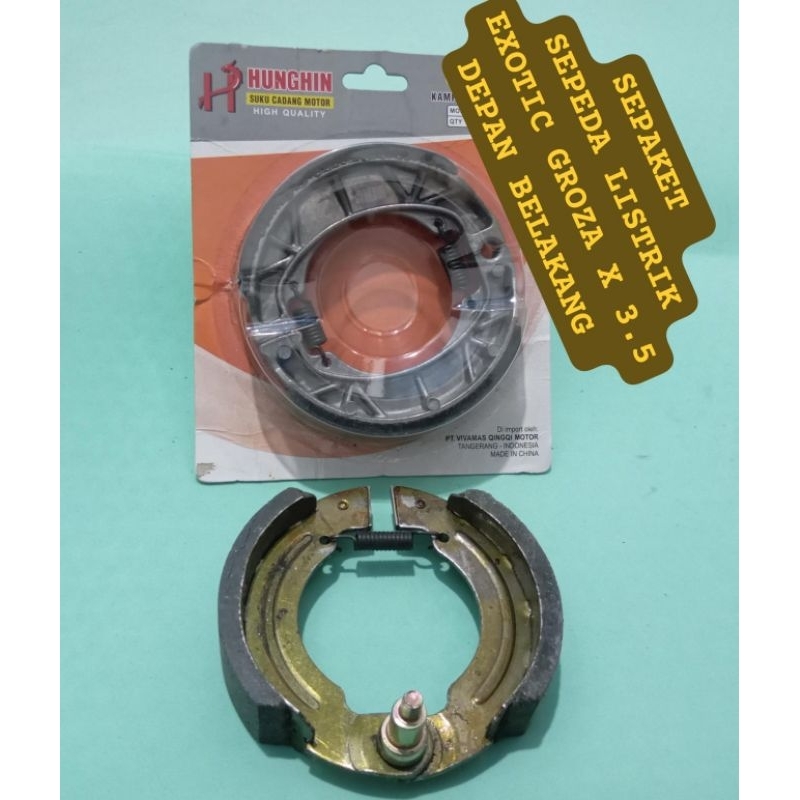 Jual KAMPAS REM SEPEDA LISTRIK EXOTIC GROZA X 3.5 ( SEPAKET ) | Shopee ...