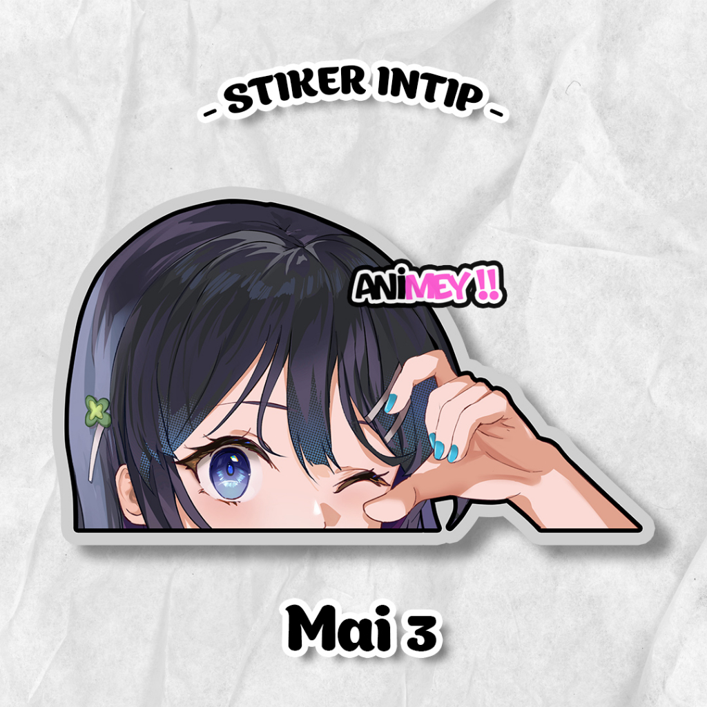 Jual Stiker Intip Mai Sakurajima / Sticker Anime Waterproof | Shopee ...