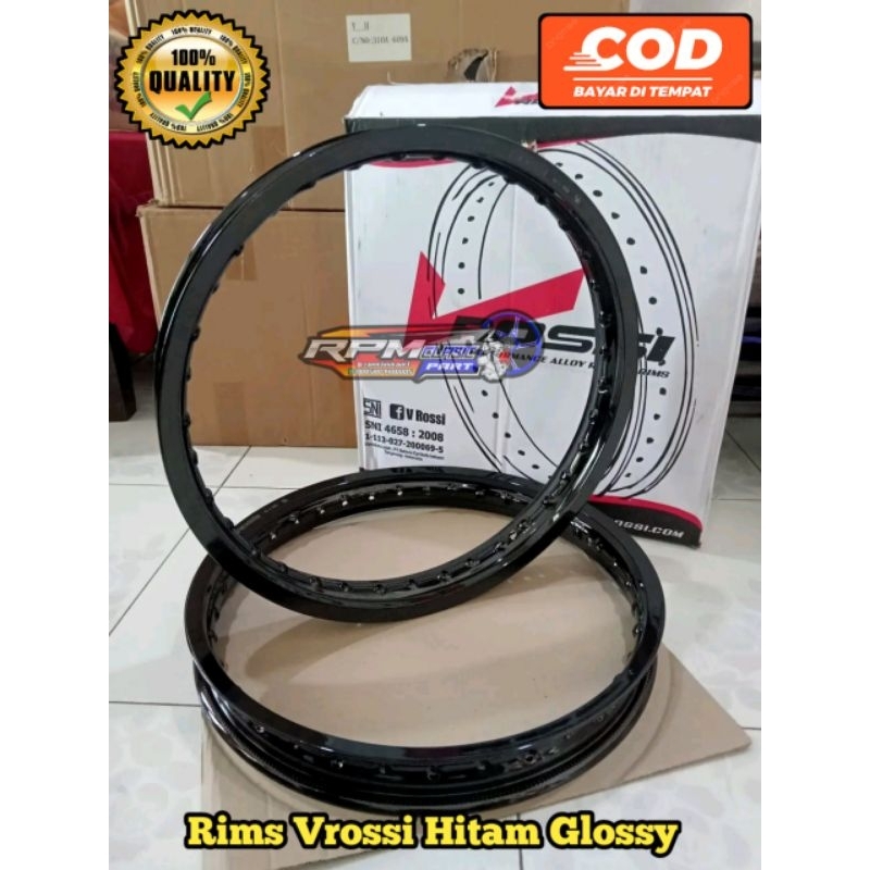 Jual VELG VROSSI RING 17 HITAM GLOSSY VELG VROSSI HITAM GLOSSY RING 17