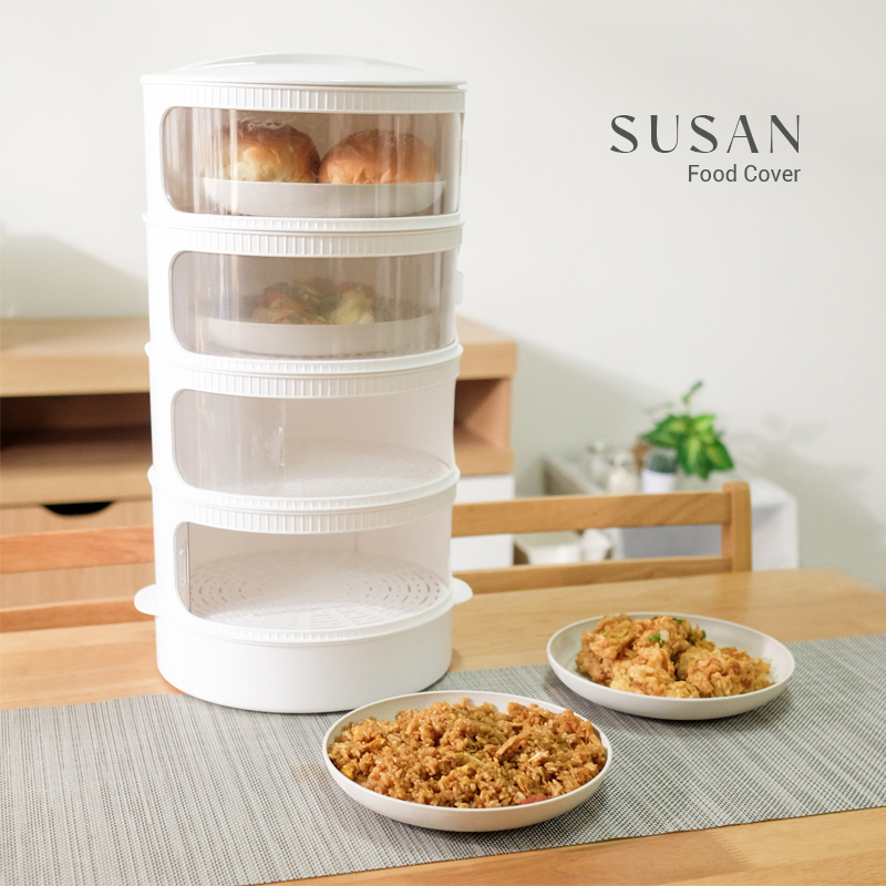 Jual APHOME Tudung Saji Susun dengan VENTILATOR dan INSULATION BOWL Rak