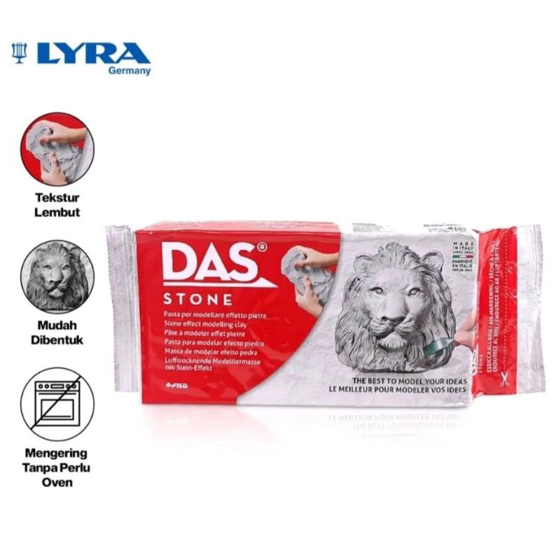 Jual DAS Modelling Clay Tanah Liat Air Dry Kerajinan Sculpting Pottery ...