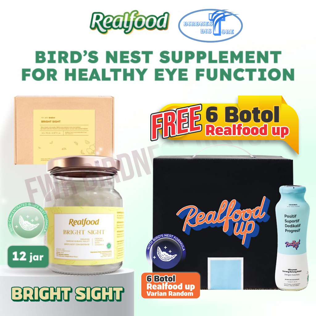 Jual Realfood Bright Sight 12 Jar Free 6 Realfood Up Bird Nest