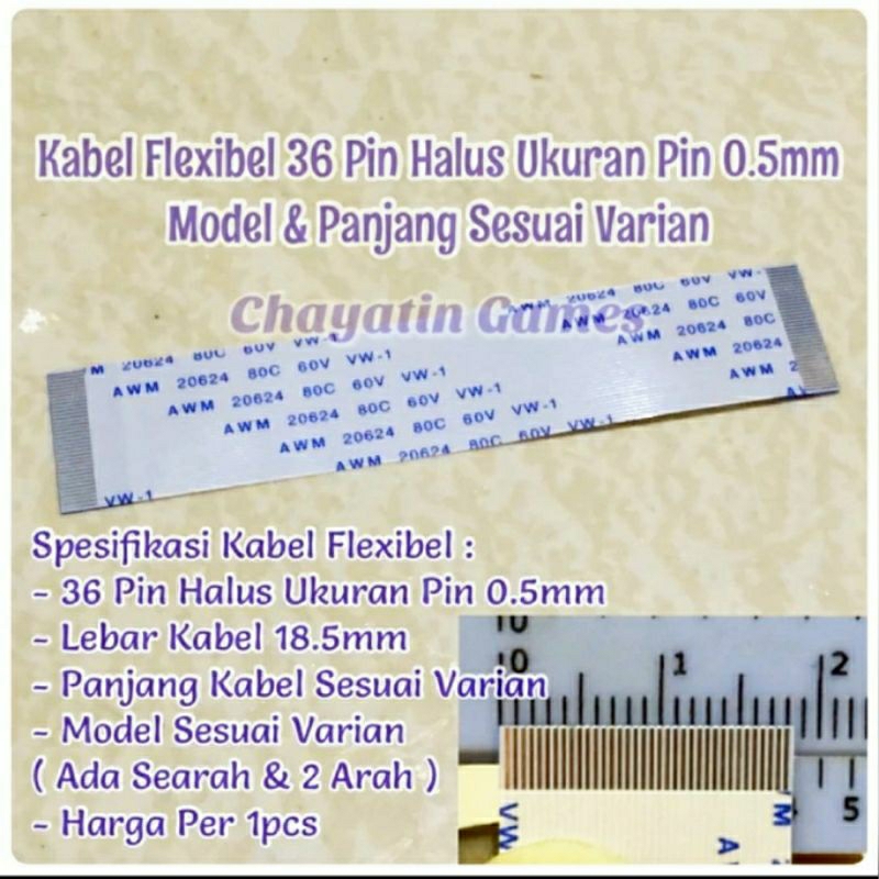 Jual Kabel Flexibel Pin Halus Panjang Dan Model Sesuai Pilihan