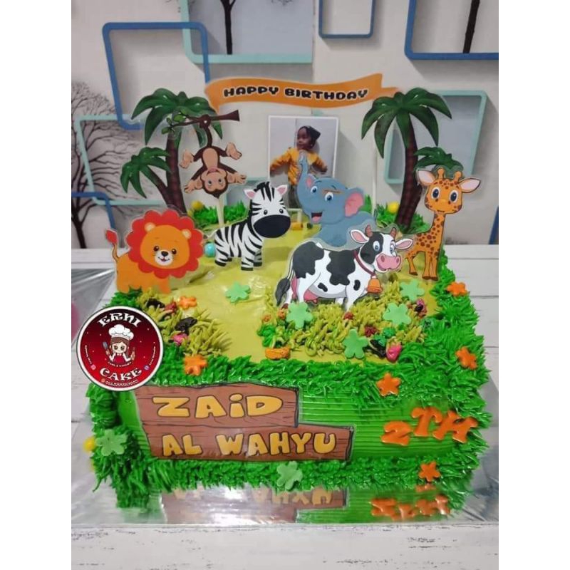 Jual Topper kebun binatang animals gajah singa bisa custom nama dan ...