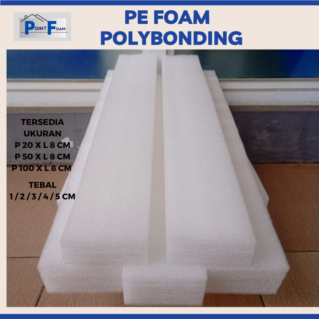 Jual Busa Gabus 1 PACK ISI 5 PCS PE Elastis Polyfoam 20 x 8cm PE Foam ...