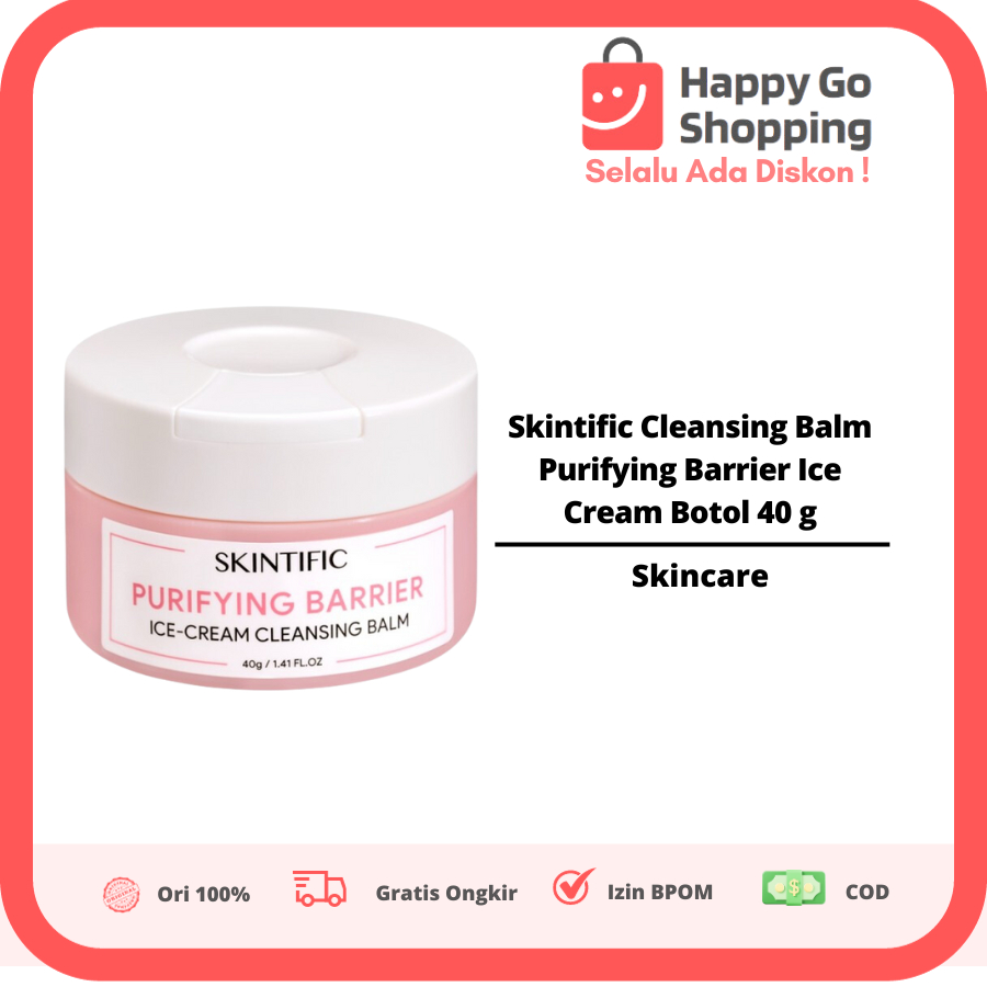 Jual Skintific Cleansing Balm Purifying Barrier Ice Cream Botol 40 g ...