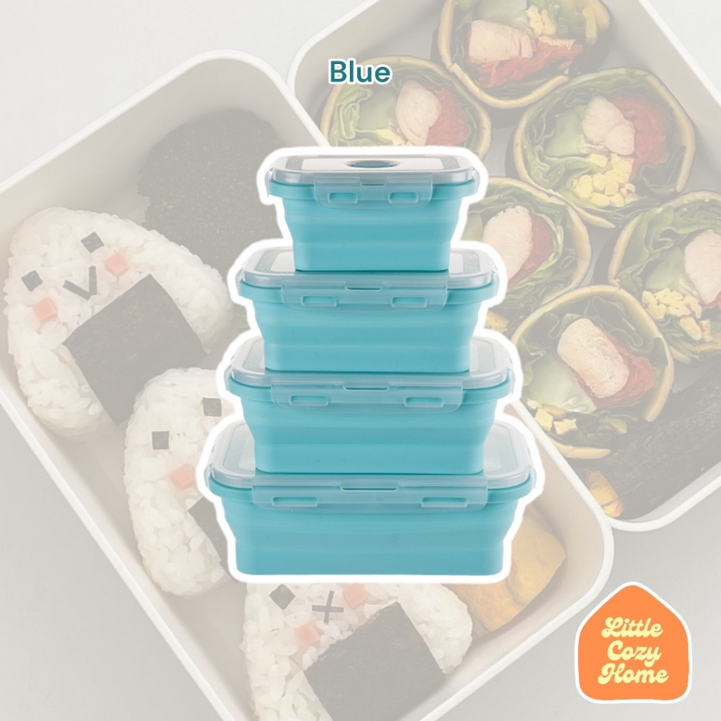 Jual Foldable Lunch Box / Kotak Makan Lipat Satuan Eceran Expandable ...