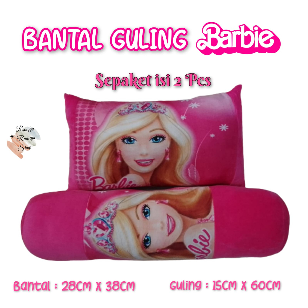 Jual Bantal dan guling barbie pink,untuk anak balita,sesuai gambar ...