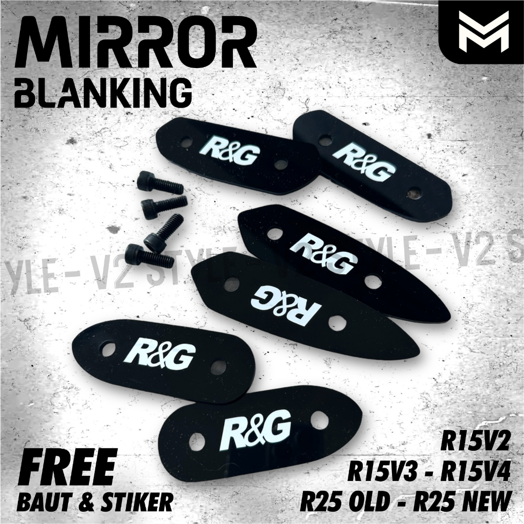Jual MIRROR BLANKING R15V2 R15V3 R15V4 R25 OLD NEW COVER LUBANG SPION ...