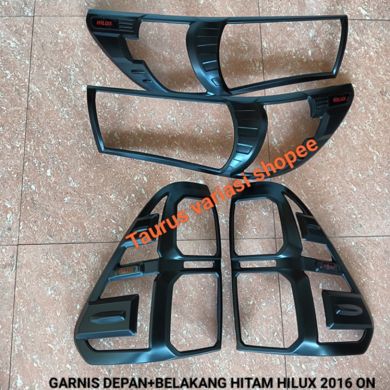 Jual Paket Garnis Lampu Depan Belakang Mobil Toyota Hilux Revo 2016