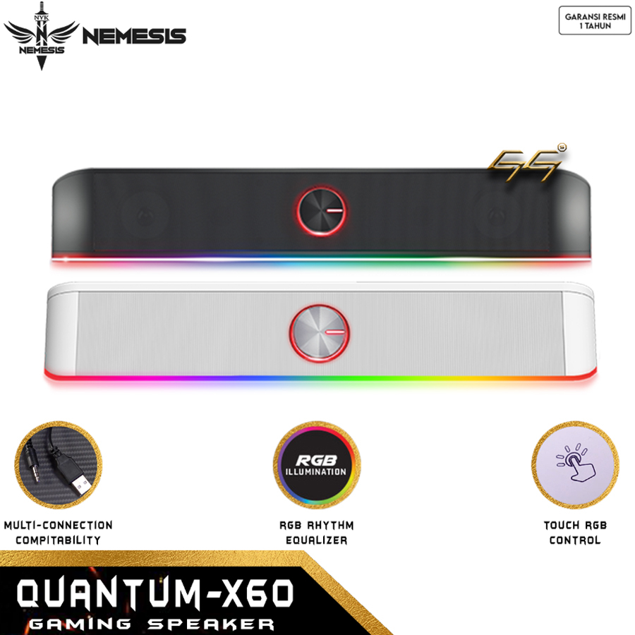 Jual NYK Nemesis Quantum X60 X60 RGB Soundbar Speaker Gaming Shopee