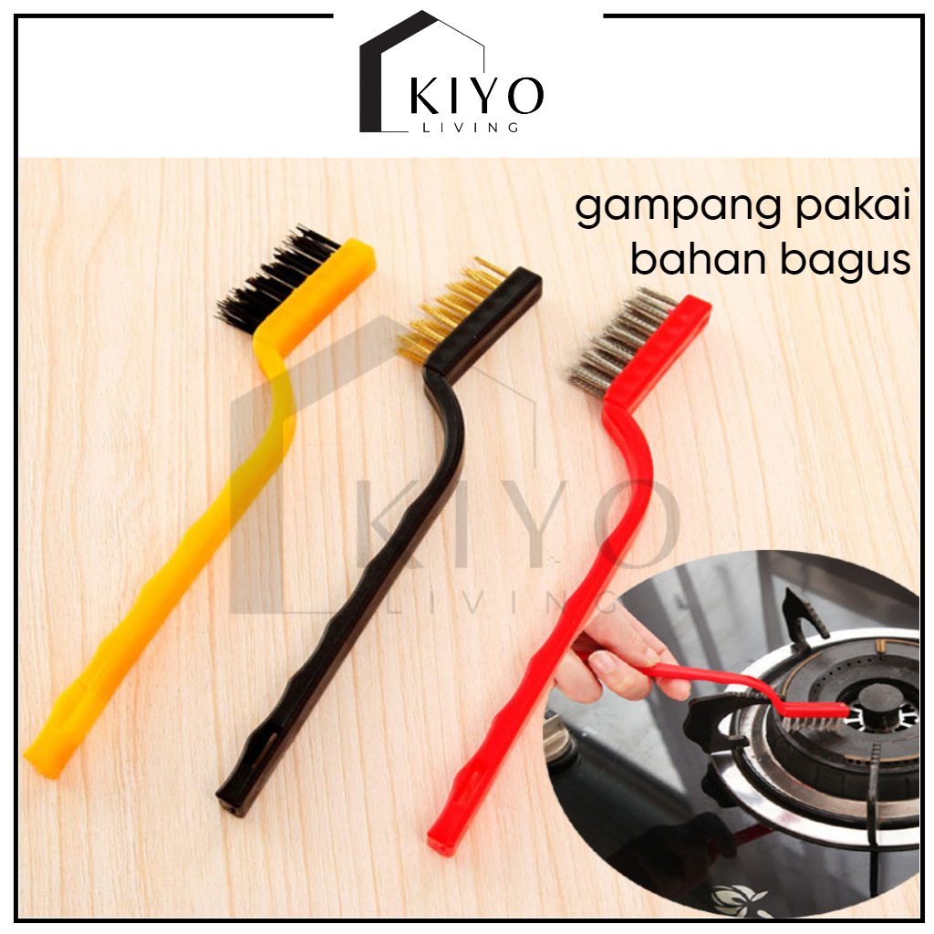 Jual Kiyo Sikat Kawat Tembaga Nylon 3in1 Pembersih Kompor Wire Brush