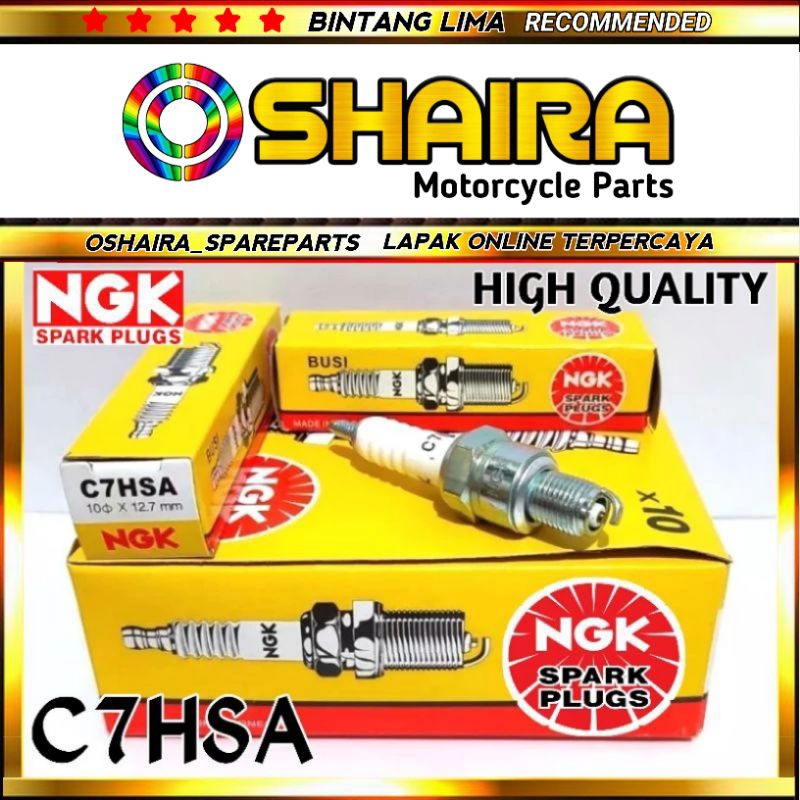 Jual BUSI NGK C7HSA MIO/JUPITER Z/SMASH/SHOGUN/GRAND/VEGA/BUSI MOTOR ...