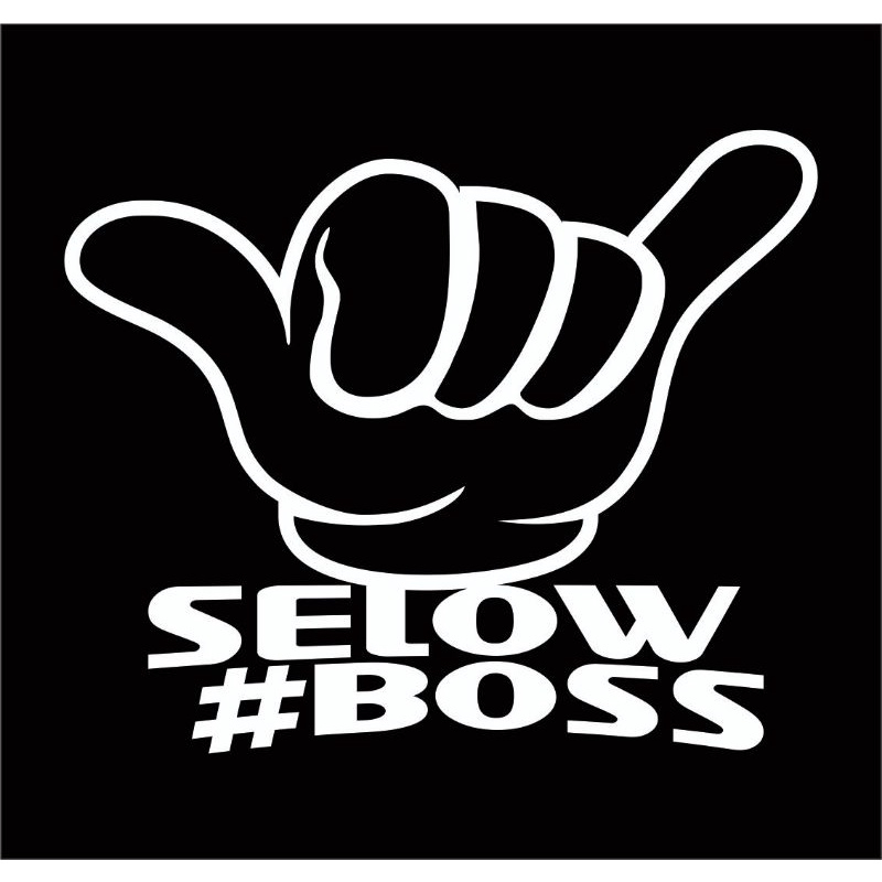 Jual 0327 STIKER MOBIL STICKER CUTTING SELOW BOSS BUAT KACA SAMPING ...
