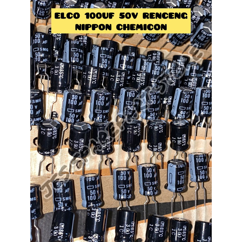 Jual Elco 100uf 50v Renceng Nippon Chemicon Shopee Indonesia