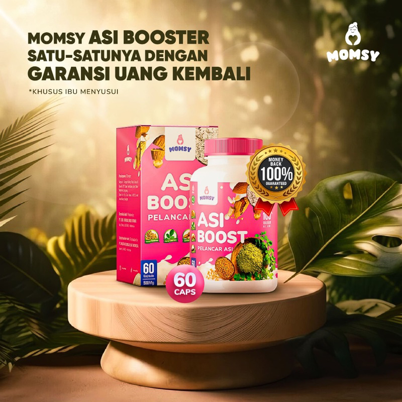 Jual Momsy Asi Booster Pelancar Asi Halal Bpom 30 & 60 Kapsul | Shopee ...