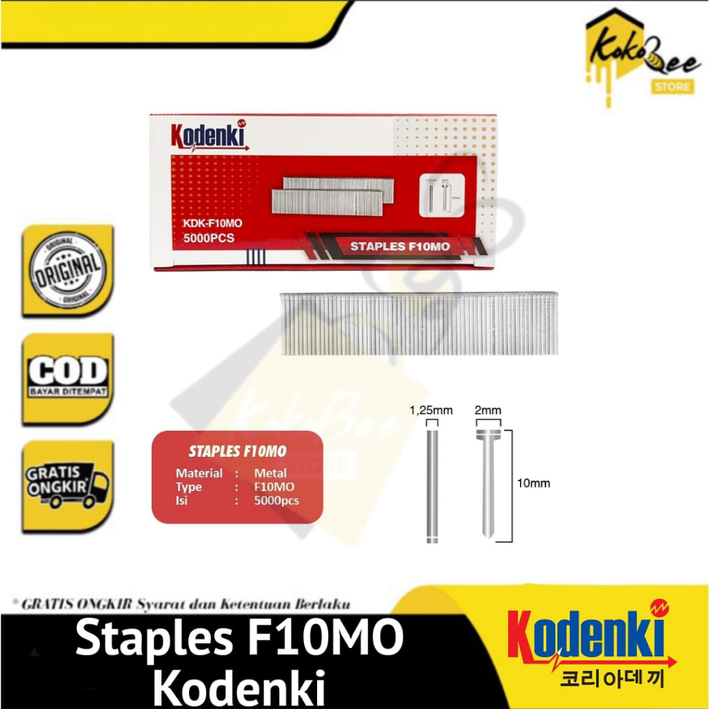 Jual Industrial Staples F Mo Isi Staples Tembak Angin Paku Mabel Benz Werkz Dan Isi Stapler