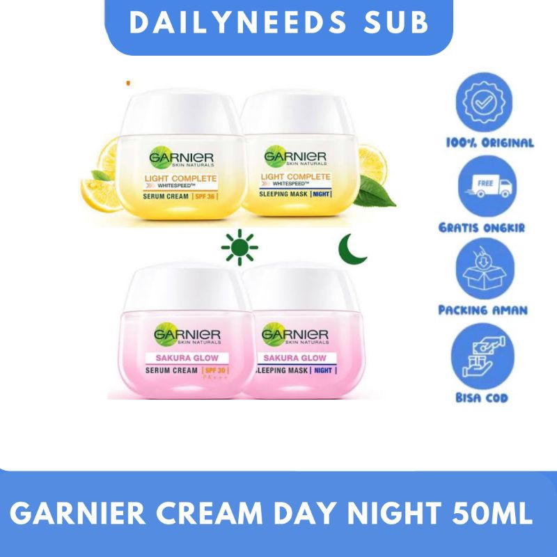 Jual GARNIER CREAM SERUM SAKURA LIGHT COMPLETE BRIGHT COMPLETE JAR 50