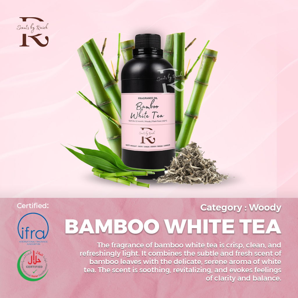 Jual PREMIUM 50gr Bamboo White Tea Fragrance oil Reed Diffuser Candle