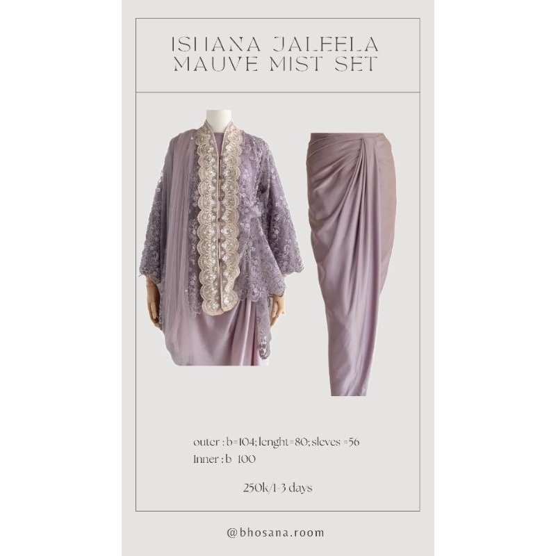 Jual Sewa Kebaya Mauve Wisuda Kondangan Lamaran Jaleela Shopee Indonesia