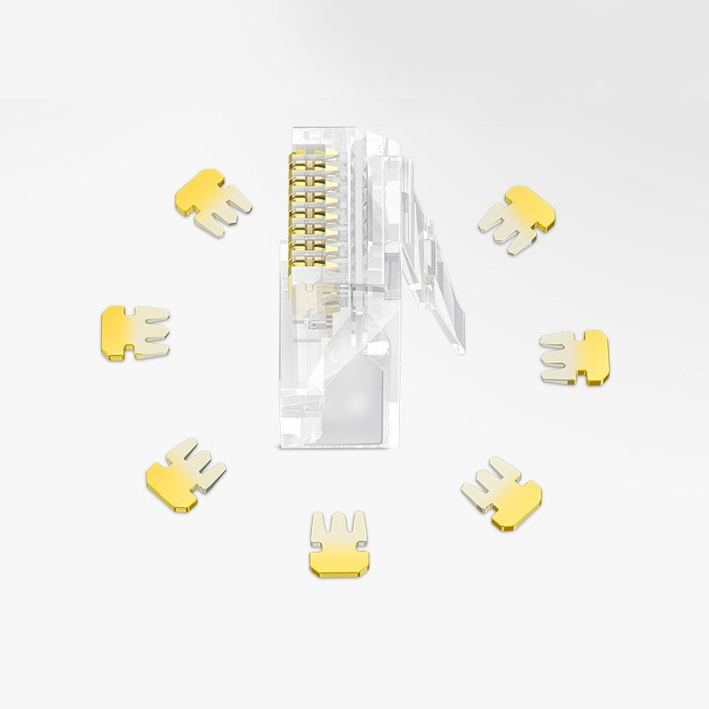 Jual UGREEN RJ45 Cat 6 Modular Plug UTP FTP LAN Connector Kepala Kabel ...