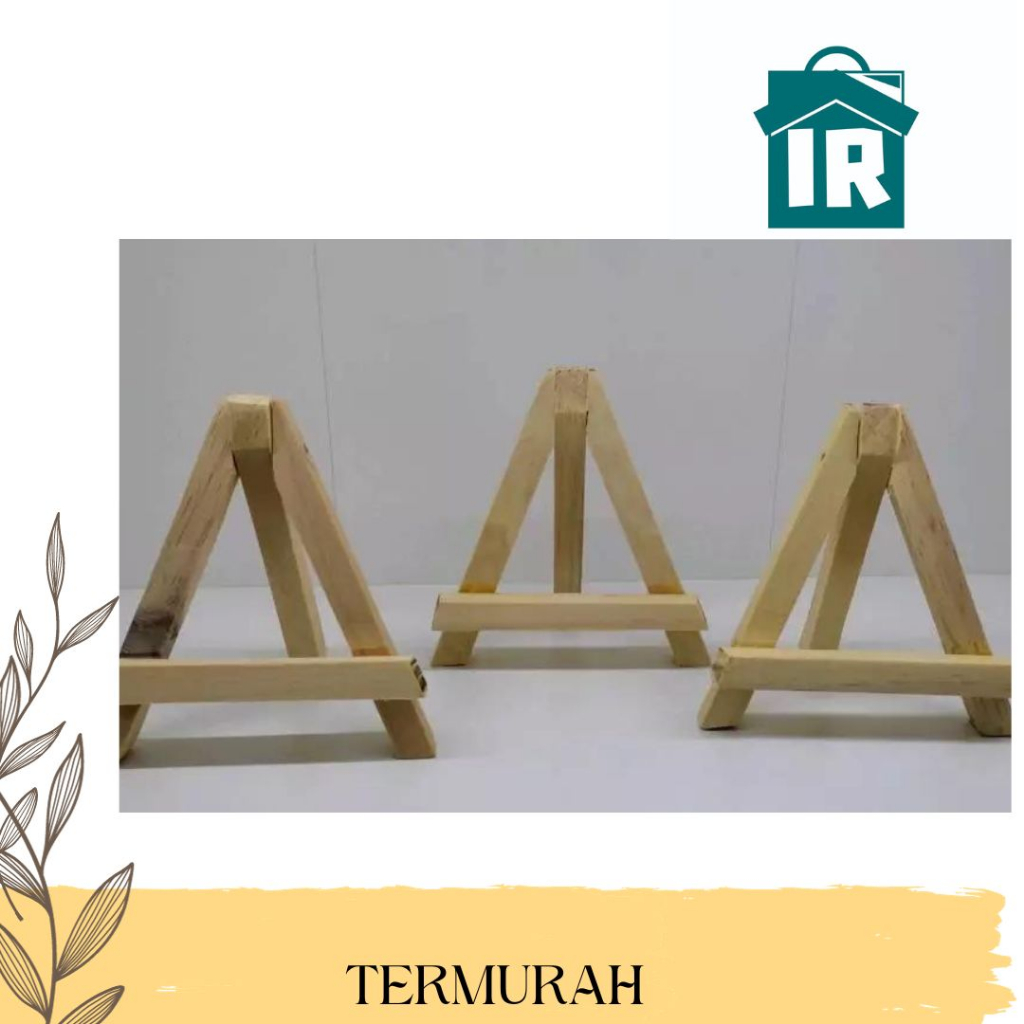Jual promo Easel Mini Bahan Kayu untuk Display di Meja rak hiasan ...