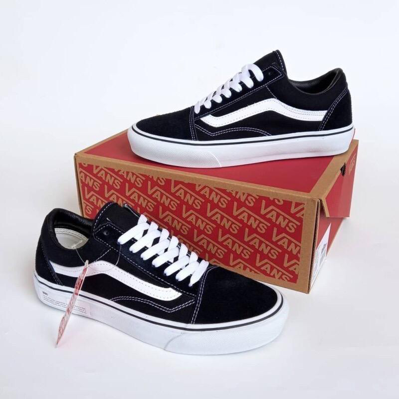 Jual Vans Old Skool Classic Black White Original(free Paperbag ...