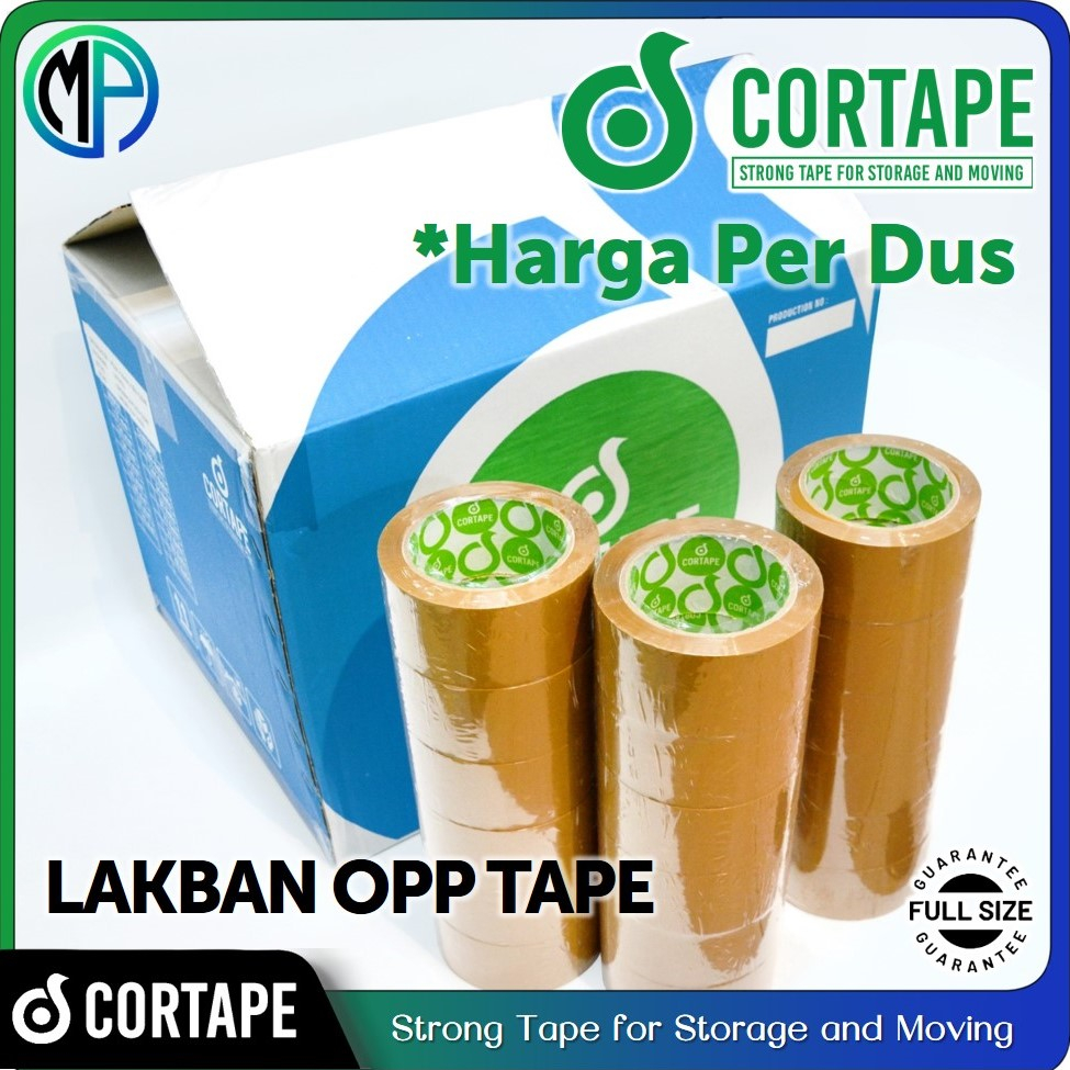 Jual Lakban / OPP Tape Cortape Grosir 2inch 48mm x 90yard Bening dan ...