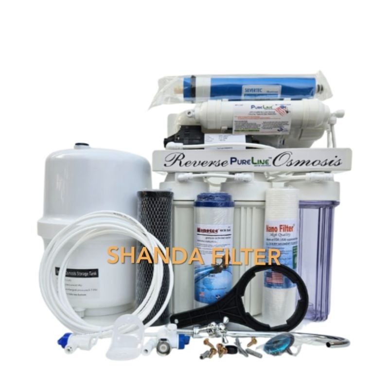 Jual Mesin Ro Pureline Gpd Step Ro Reverse Osmosis Filter Air Minum Gantung Plus Tabung