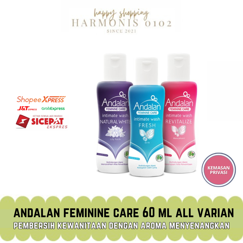 Jual Andalan Feminine Care Fresh 60ml / Natural White Intimate Wash