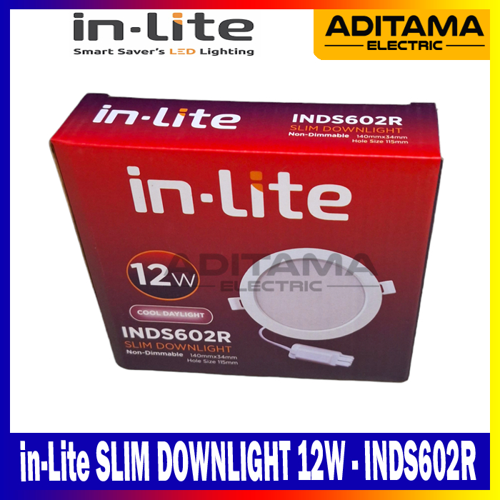 Jual In Lite Inlite Lampu Panel Led Plafon Slim Downlight 12 Watt