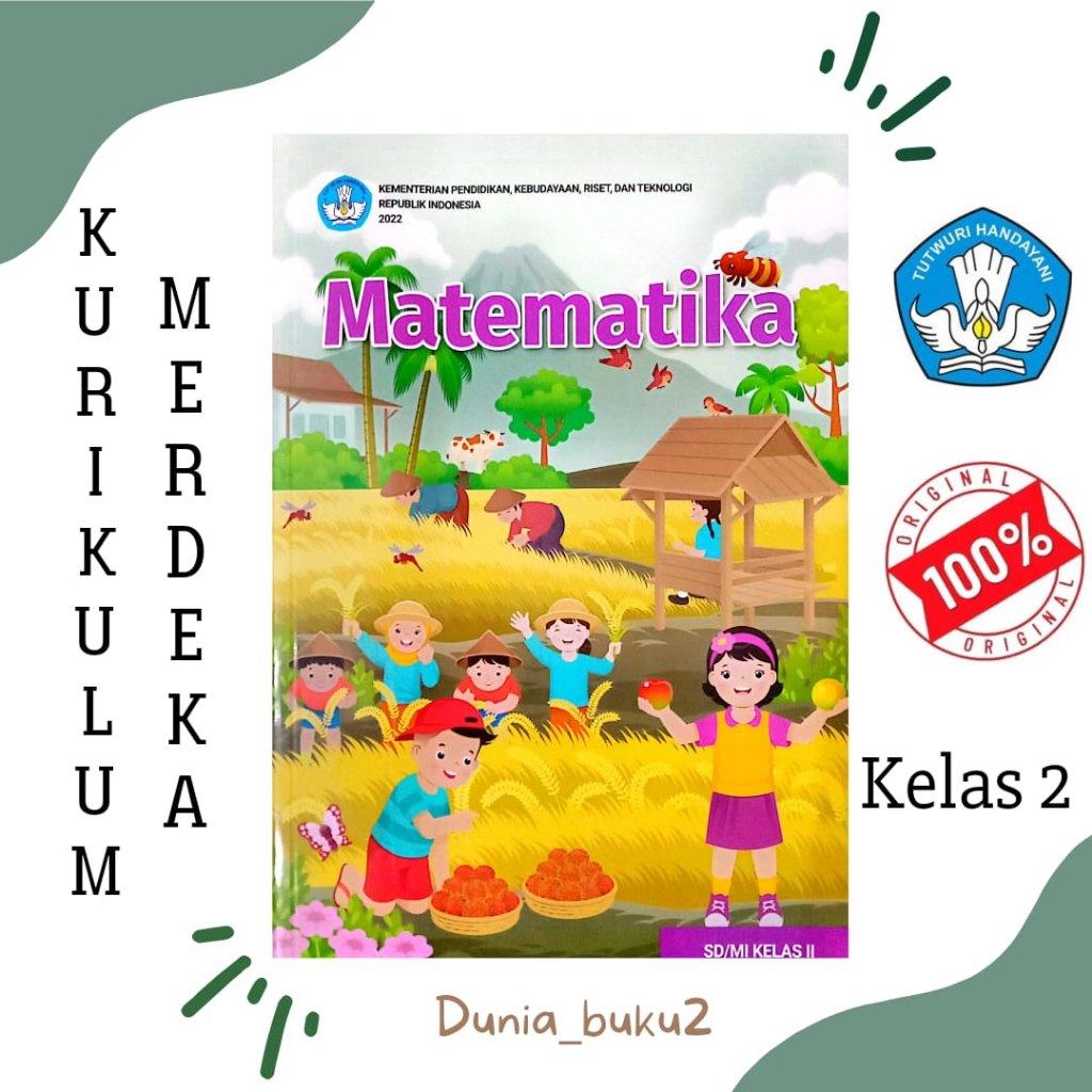 Jual BUKU SISWA MATEMATIKA TERBARU KURIKULUM PENGGERAK-MERDEKA KELAS 2 ...