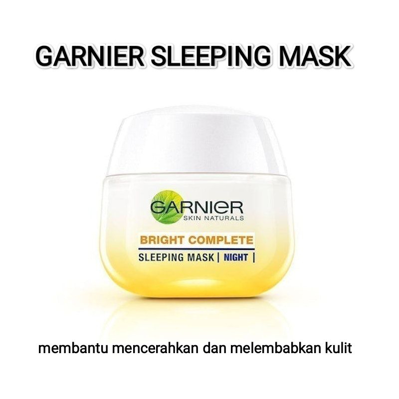 Jual GARNIER BRIGHT COMPLETE NIGHT YOGHURT SLEEPING MASK Shopee Indonesia