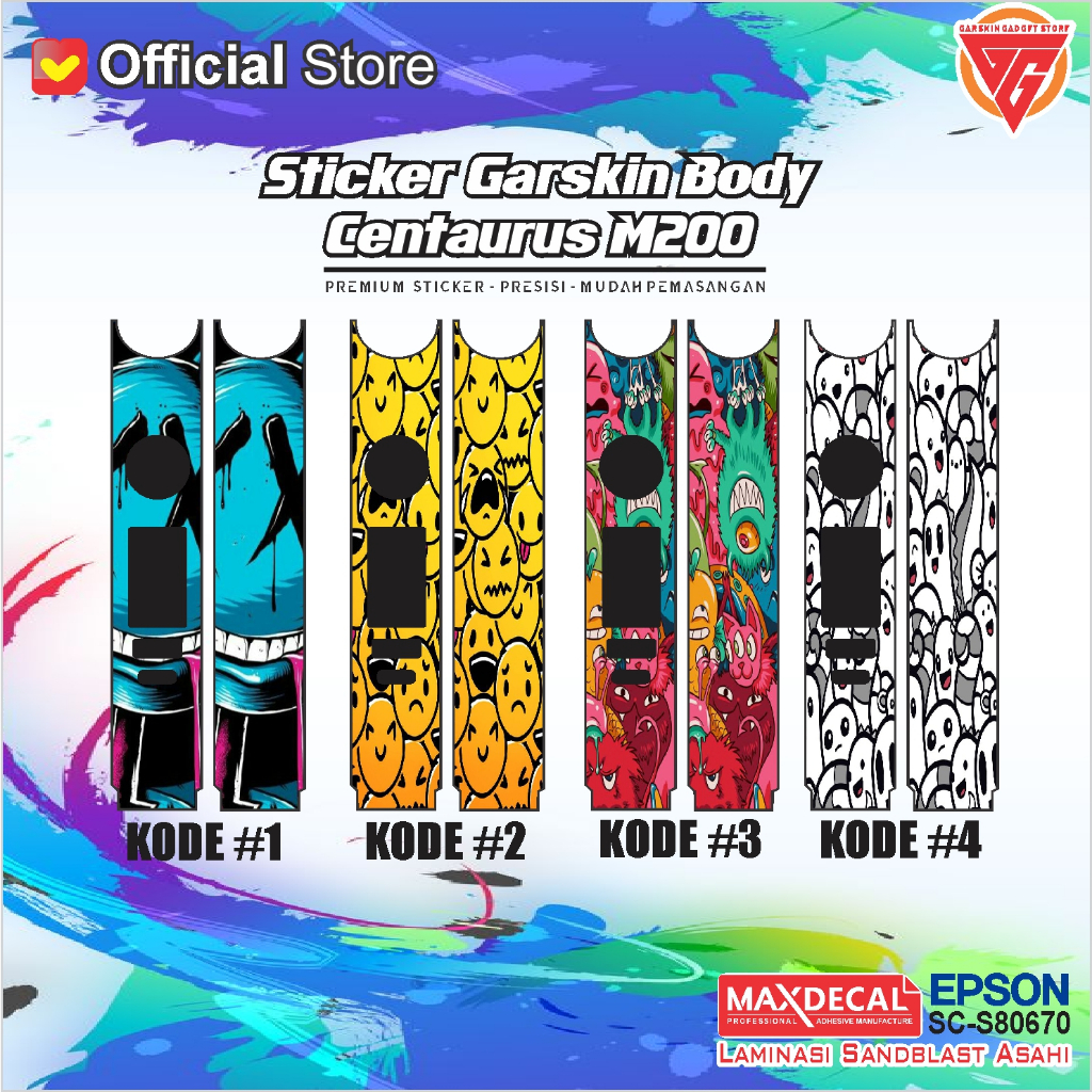Jual Stiker Garskin Body Centaurus M200 Motif New Bisa Custom | Shopee ...