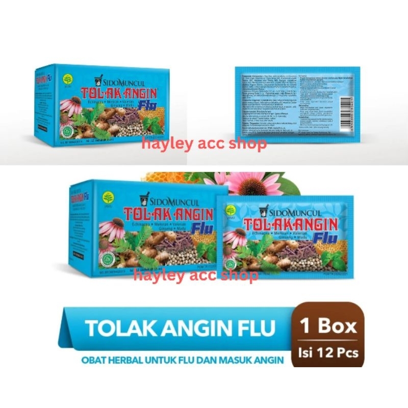 Jual Tolak Angin Flu Cair Box Isi Sachet Shopee Indonesia