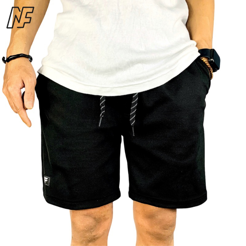 Jual Short Pants Celana Pendek Hitam Pria Wanita Santai Tebal Nyaman ...